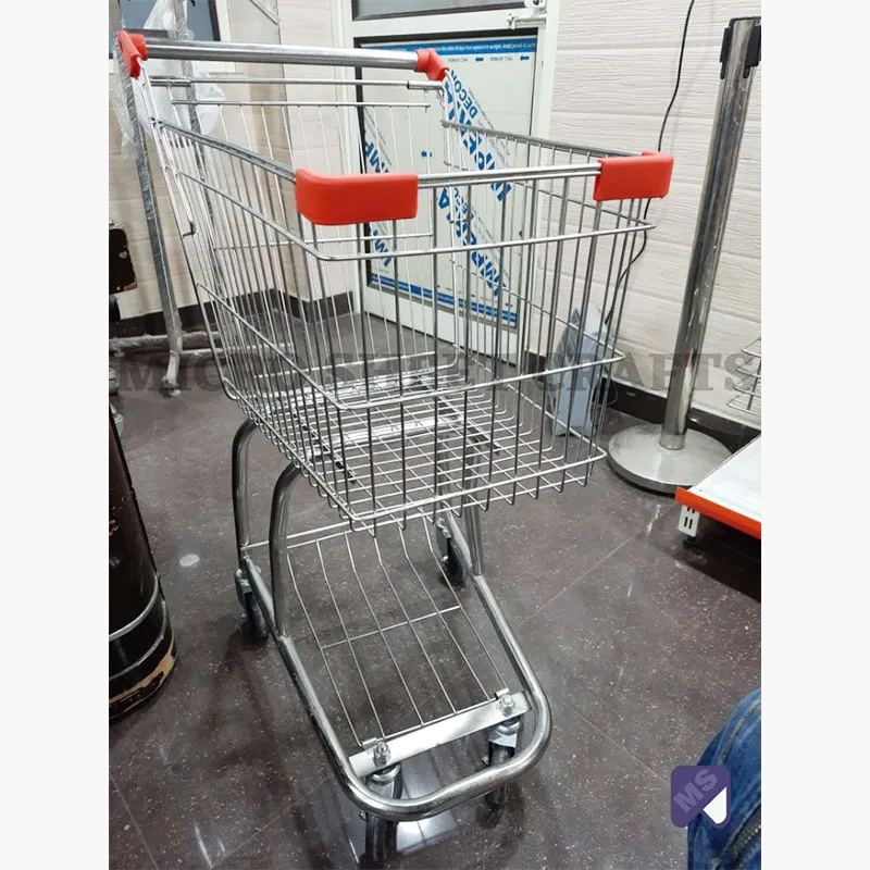 Stainless Steel Shopping Trolley In Mon