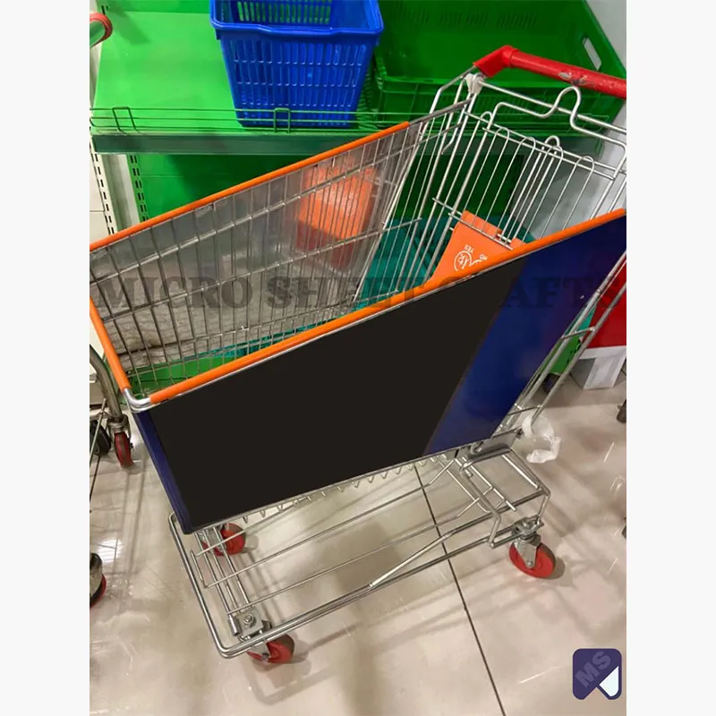 Supermarket Plastic Trolley In Samba